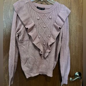 Adrienne Vittadini Small Ruffle Women’s sweater